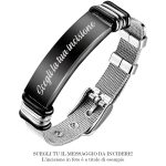 bracciale con incisione uomo