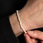 bracciale perle uomo